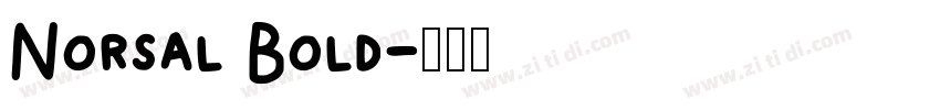 Norsal Bold字体转换